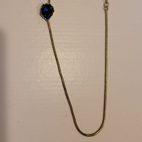 * READ * Rare Kendra Scott Cobalt Iridescent Necklace 14K Gold Plated over Brass - Picture 16 of 16